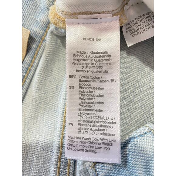 NWT MADEWELL JEANS LIGHT BLUE MOM JEAN MOMJEAN HARMAN WASH RAW HEM EDITION MC583 - Picture 7 of 15